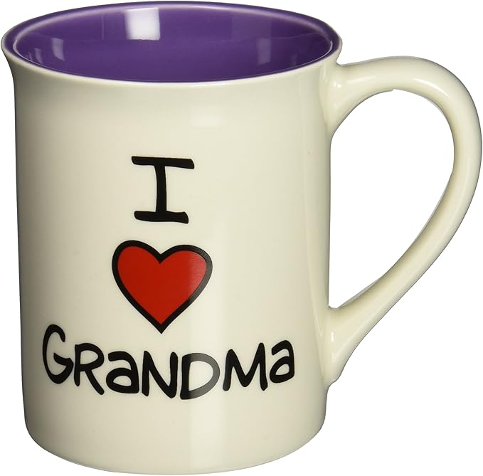 Our Name is Mud “I Heart Grandma” Stoneware Mug, 16 oz.