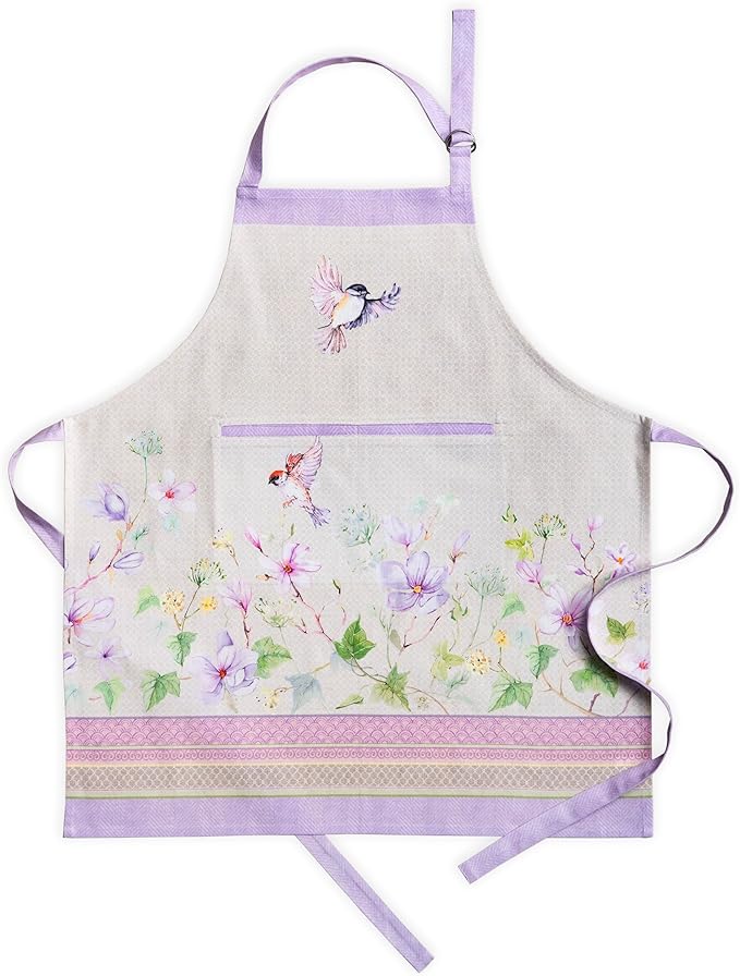 Maison d' Hermine 100% Cotton Apron for women with Pocket Kitchen Chef Apron for Men Cooking Gardening Server Waitress