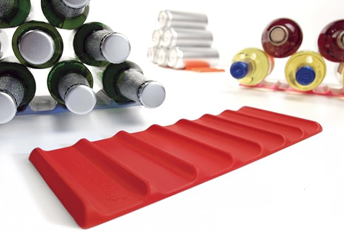 Cooks Innovations Drink Organizer for Fridge, Soda Can Refrigerator Organizers and Storage, Beer-Wine-Water Bottle Holder, Fridge Monkey - Durable Non-Slip&Roll