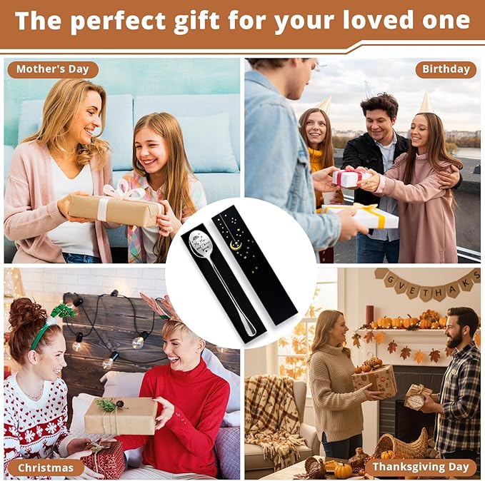 Funny Cheese Spoon, Funny Engraved Stainless Steel Spoon, Coffee, Tea, and Dessert Spoon Gift for Mac and Cheese Lovers, Kids, Friends, Parents, Birthday Christmas Spoons