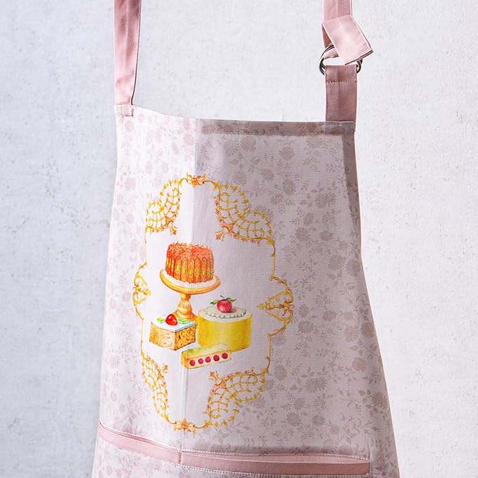 Maison d' Hermine 100% Cotton Apron for women with Pocket Kitchen Chef Apron for Men Cooking Gardening Server Waitress