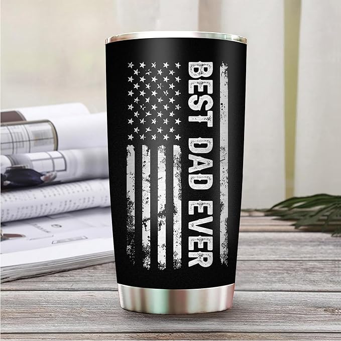 Dad Tumbler Awesome Like My Daughter Cup Father Gifts from Daughter - Best Dad Ever Tumblers - Christmas Best Gifts for Dad Mugs from Daughters Best Father Ever Gift - Stainless Steel Tumbler 20oz