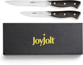 JoyJolt 2pc Kitchen Knife Set. 5.5” Utility Knife and 3.5” Paring Knife. High Carbon, x50 German Steel Tomato Knife, Magnetic Gift Boxed.