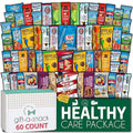 Gift A Snack - Holiday Christmas Stocking Stuffers, Healthy Snack Box Care Package + Greeting Card (60 Count) Xmas Birthday Treats Gift Basket, Nutritious Granola Breakfast Bars