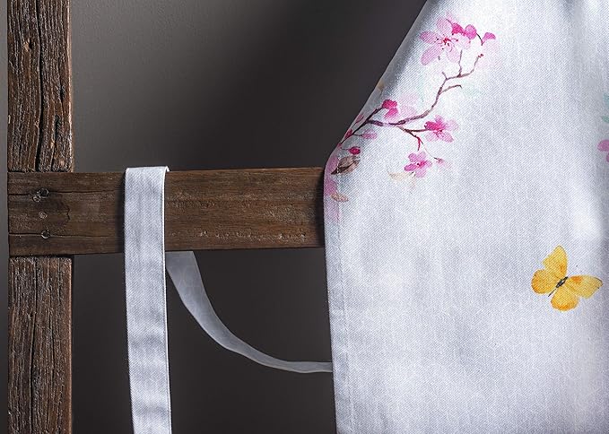 Maison d' Hermine 100% Cotton Apron for women with Pocket Kitchen Chef Apron for Men Cooking Gardening Server Waitress