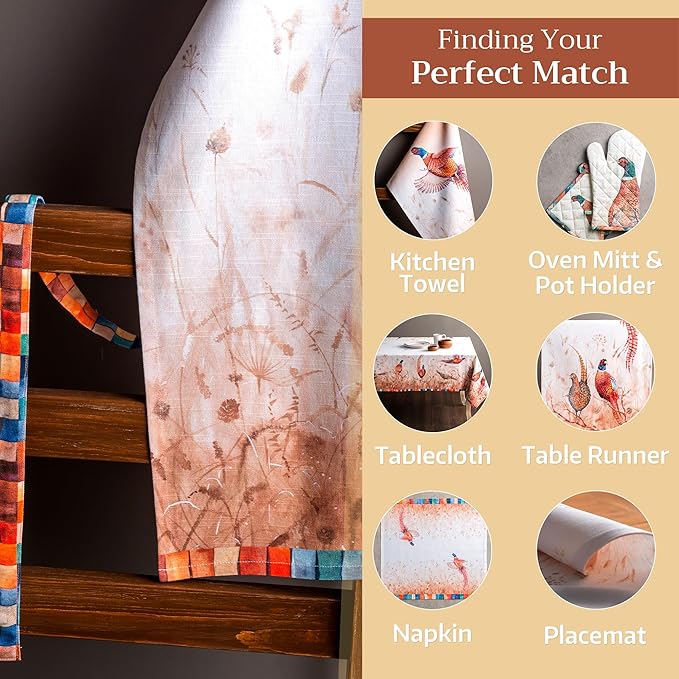 Maison d' Hermine 100% Cotton Apron for women with Pocket Kitchen Chef Apron for Men Cooking Gardening Server Waitress