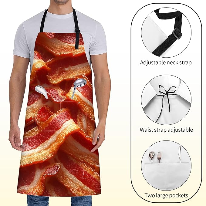 Fun Space Adventure Apron for Women with Rocket and Planet,28x33in