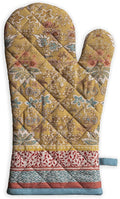 Maison d' Hermine Oven Gloves 100% Cotton Oven Mitt 7" x 13" with Loop Heat Resistant, BBQ, Cooking Gloves, Baking, Grilling, Kitchen, Handling Hot Pans Spring/Summer (Pack of 1, Marquise)