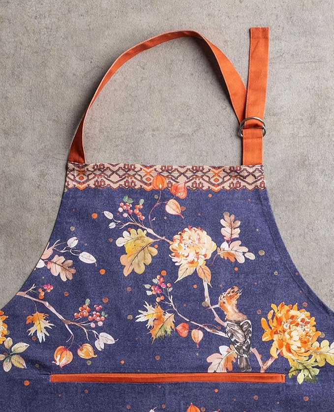 Maison d' Hermine 100% Cotton Apron for women with Pocket Kitchen Chef Apron for Men Cooking Gardening Server Waitress