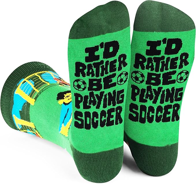 Lavley Funny Socks for Sports Fans and Players - Cool Novelty Gifts for Men, Women, & Teens