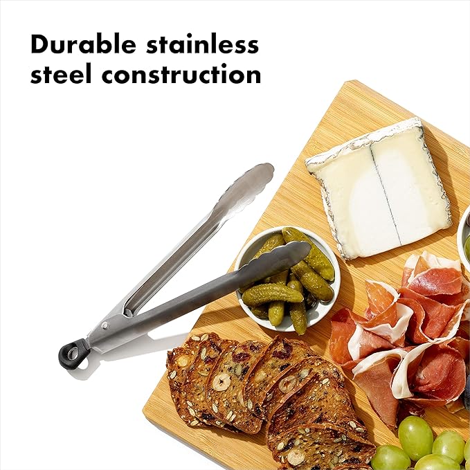 OXO Good Grips 7-Inch Mini Tongs, Stainless Steel