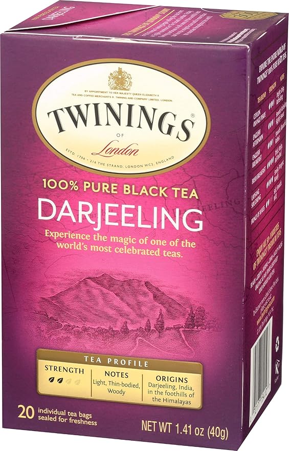 Twinings Tea Darjeeling Tea, 20 ct (Pack of 2)