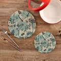 Kitchen Trivets Pot Holders Set of 2, Vintage Butterflies Dragonflies Trivets for Hot Pots Dishes Woven Trivet Coaster Pad Mat for Counter