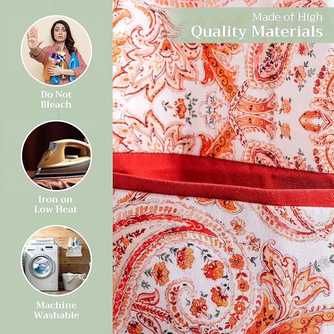 Maison d' Hermine 100% Cotton Apron for women with Pocket Kitchen Chef Apron for Men Cooking Gardening Server Waitress