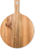 Weddingstar Wooden Round Cutting Board or Serving Board with Handle 12" x 16.5" - Blank