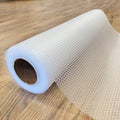 EVALAND Shelf Liners for Kitchen Cabinets Non-Adhesive 17.7" x 33 FT Clear Drawer Liner Non Slip, Washable Cabinet Liner, Waterproof Shelf Liners for Cabinets, Refrigerator Bathroom Pantry Cabinet Mat