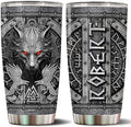 Personalized Wolf Gifts for Men Boy Dad Husband 20oz Insulated Stainless Steel Coffee Cup Travel Mug Tumbler Water Bottle with Lid Wolves Gift for Christmas Birthday Father's Day Valentine