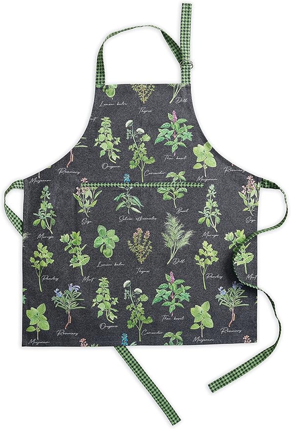 Maison d' Hermine 100% Cotton Apron for women with Pocket Kitchen Chef Apron for Men Cooking Gardening Server Waitress
