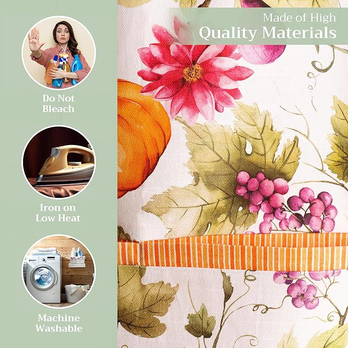 Maison d' Hermine 100% Cotton Apron for women with Pocket Kitchen Chef Apron for Men Cooking Gardening Server Waitress