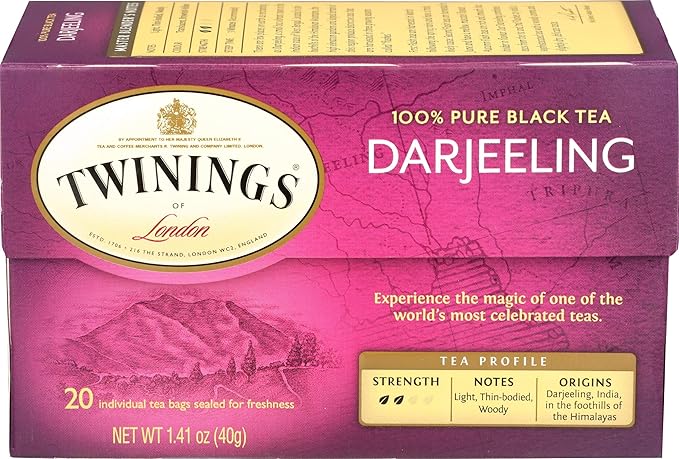 Twinings Tea Darjeeling Tea, 20 ct (Pack of 2)