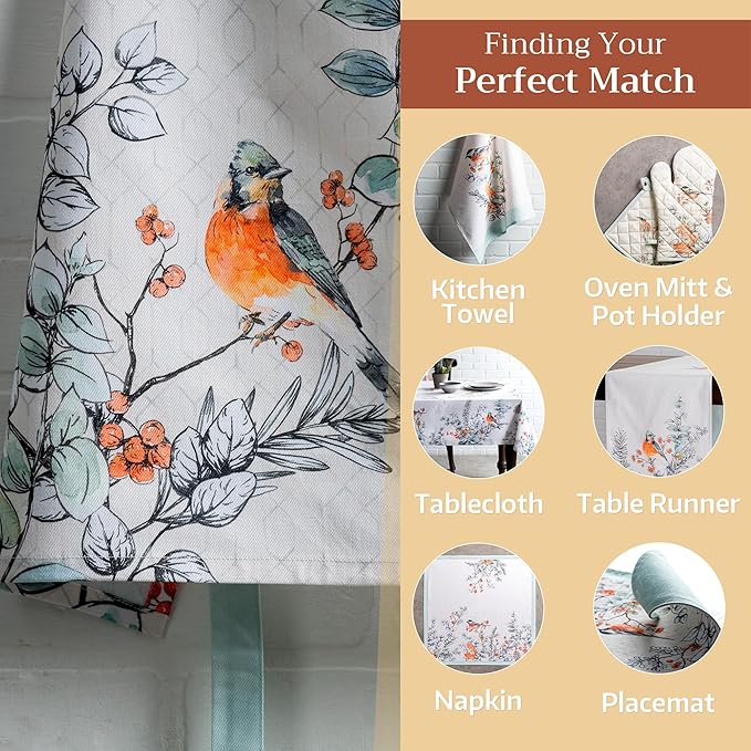 Maison d' Hermine 100% Cotton Apron for women with Pocket Kitchen Chef Apron for Men Cooking Gardening Server Waitress