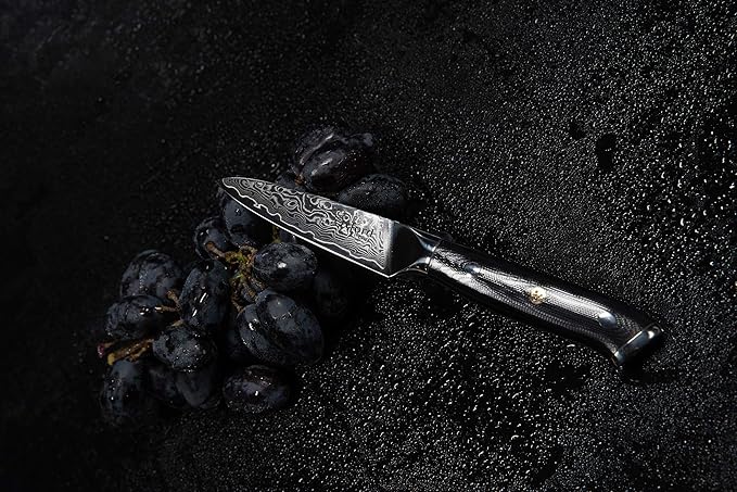 Oxford CHEF Paring Knife- 3.5 Inch - Damascus Japanese- VG10 Super Steel 67 Layer High Carbon Stainless Steel- Razor Sharp, Stain & Corrosion Resistant, Awesome Edge Retention