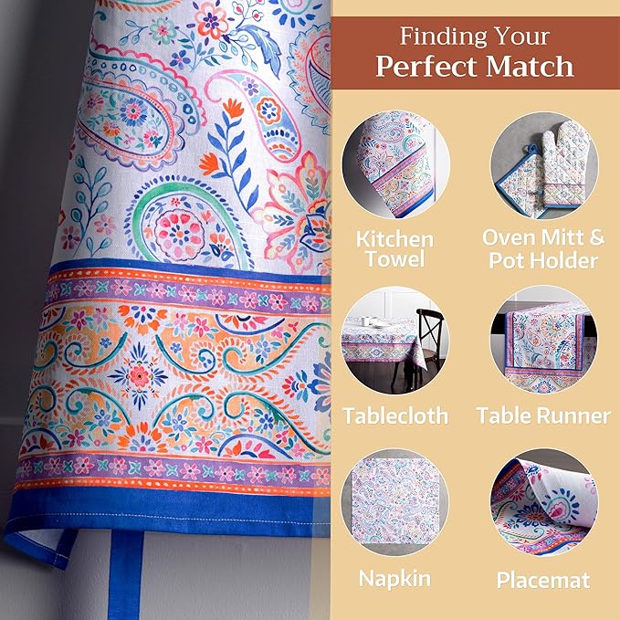 Maison d' Hermine 100% Cotton Apron for women with Pocket Kitchen Chef Apron for Men Cooking Gardening Server Waitress