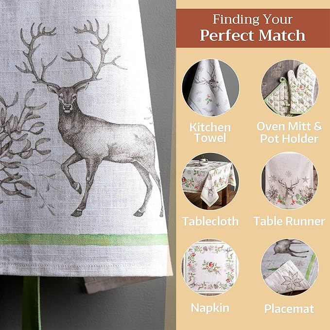 Maison d' Hermine 100% Cotton Apron for women with Pocket Kitchen Chef Apron for Men Cooking Gardening Server Waitress