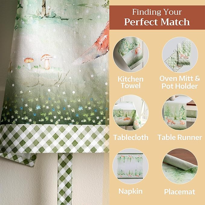 Maison d' Hermine 100% Cotton Apron for women with Pocket Kitchen Chef Apron for Men Cooking Gardening Server Waitress