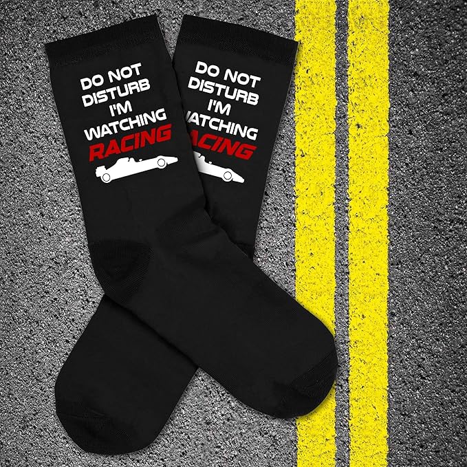 VICRAZY Racing Car, Sport Car Socks for Men, Women - Formula 1 Gifts, Racing Socks, Stocking Stuffers for Men, Women