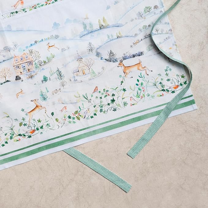 Maison d' Hermine 100% Cotton Apron for women with Pocket Kitchen Chef Apron for Men Cooking Gardening Server Waitress