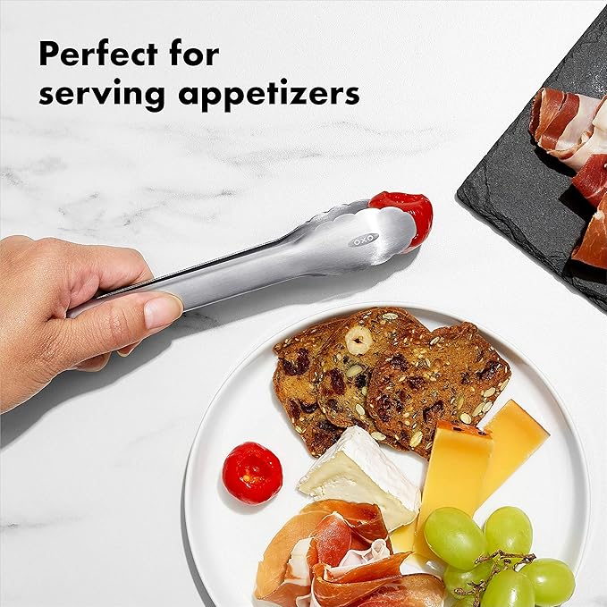 OXO Good Grips 7-Inch Mini Tongs, Stainless Steel