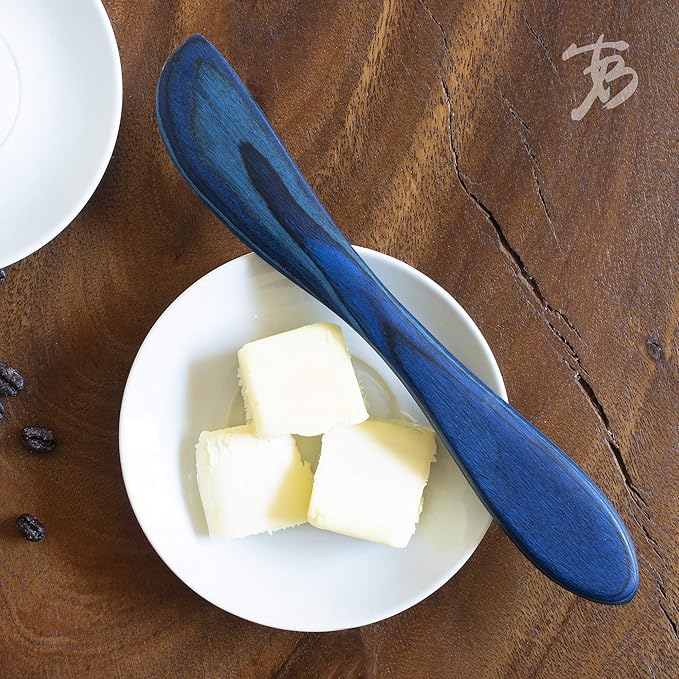 Baltique Malta Collection Cheese Spreader Knife in Colored Birch Wood