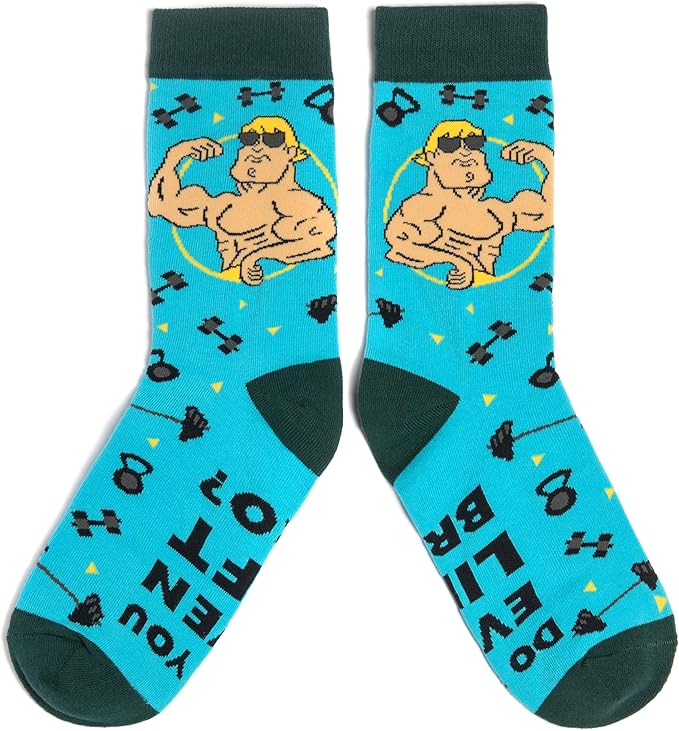 Lavley Funny Socks for Sports Fans and Players - Cool Novelty Gifts for Men, Women, & Teens