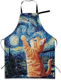 Apron with Pockets for Women, Adjustable Kitchen Cooking BBQ Chef Apron, Gifts for Mom Birthday, or Holidays