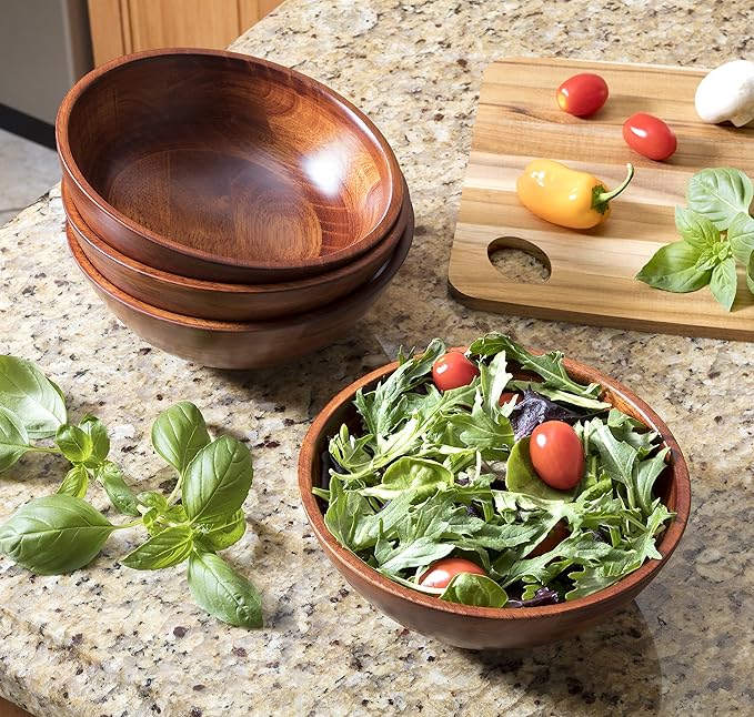 Lipper International Teak Wood Cutting Boards with Oval Holes in Corners, Assorted Sizes, Set of 3