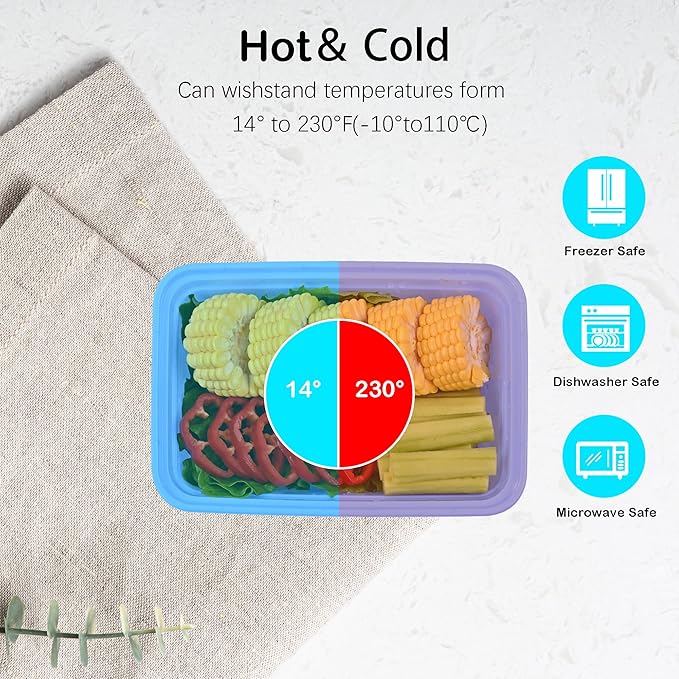 LOKATSE HOME 16 Pack 1 Compartment Multi-Color Meal Prep Food Storage Containers with Lids Reusable Lunch Bento Boxes, BPA Free, Stackable, Microwave/Dishwasher/Freezer Safe (38 oz)