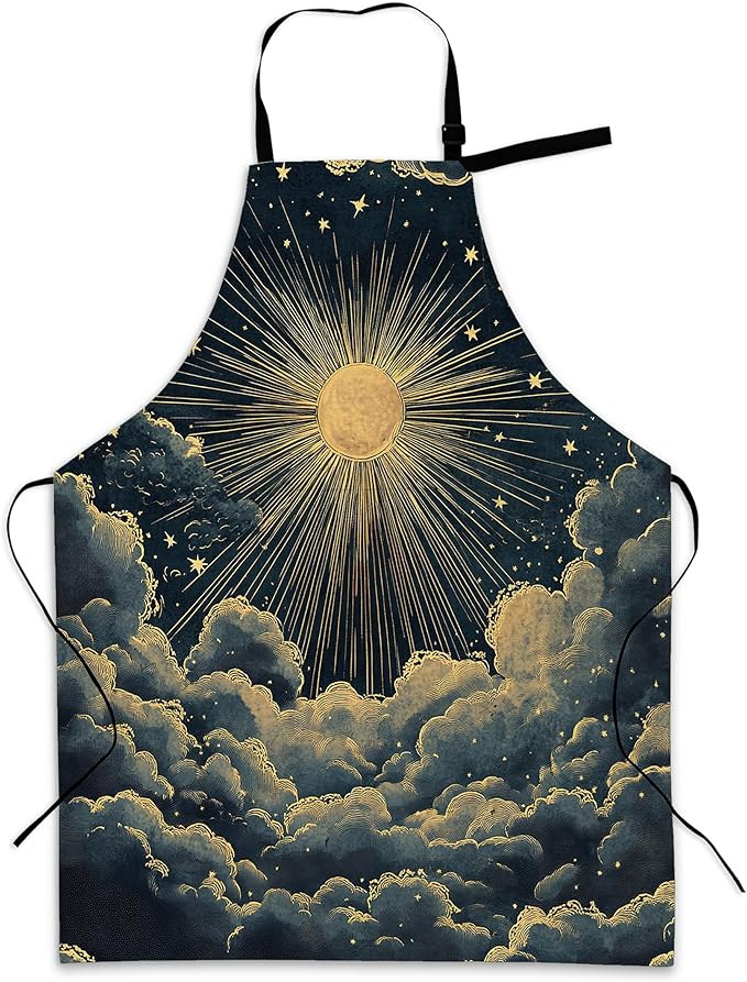 Apron with Pockets for Women, Adjustable Kitchen Cooking BBQ Chef Apron, Gifts for Mom Birthday, or Holidays