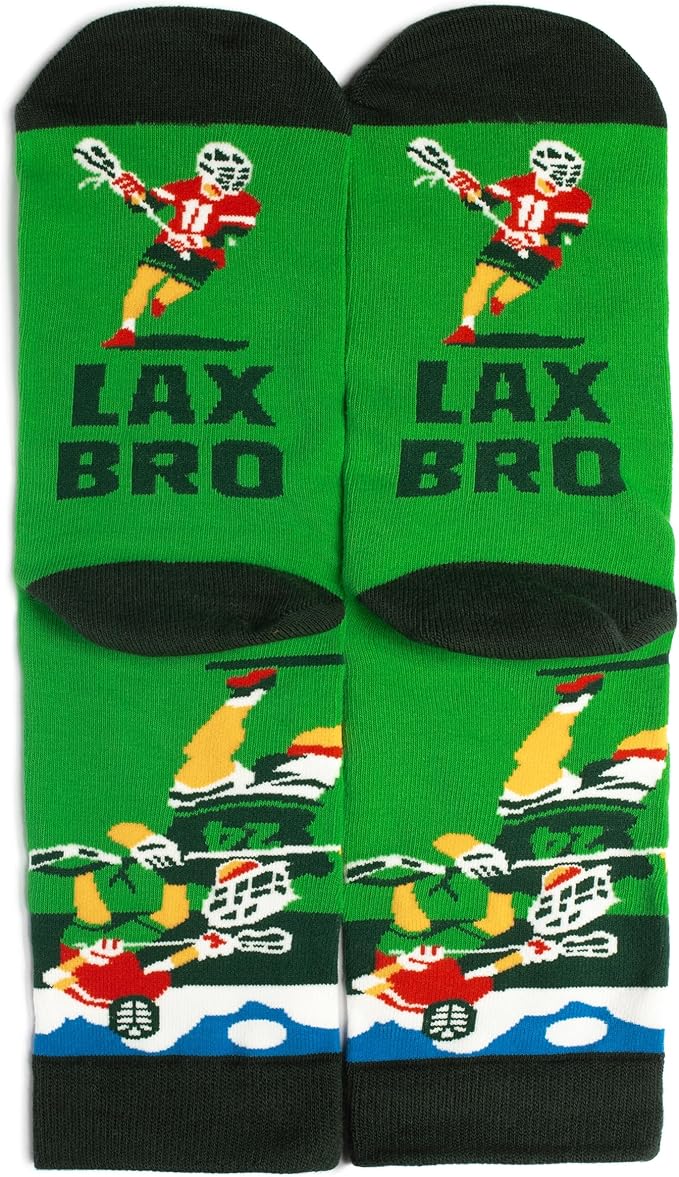 Lavley Funny Socks for Sports Fans and Players - Cool Novelty Gifts for Men, Women, & Teens