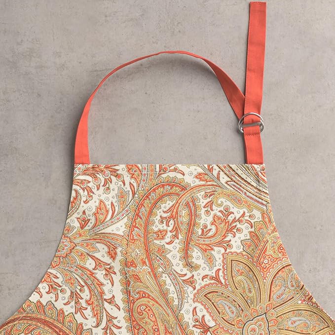 Maison d' Hermine 100% Cotton Apron for women with Pocket Kitchen Chef Apron for Men Cooking Gardening Server Waitress