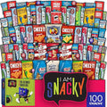 I AM Snacky - Holiday Christmas Stocking Stuffers, Snack Box Variety Pack Care Package + Greeting Card - SNACKY'S PARTY PACK (100 Count) Xmas Birthday Sweet Treats Gift Basket, Candies Chips