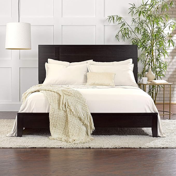 Pure Bamboo Short Queen Sheets for RV Camper (60"x75") - Genuine 100% Organic Viscose Derived from Bamboo Bed Sheet Set, Soft & Cooling, 2 Year Quality Promise (Short Queen, Ivory)