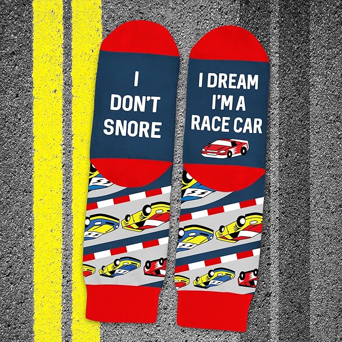 VICRAZY Racing Car, Sport Car Socks for Men, Women - Formula 1 Gifts, Racing Socks, Stocking Stuffers for Men, Women
