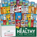 Gift A Snack - Holiday Christmas Stocking Stuffers, Healthy Snack Box Care Package + Greeting Card (50 Count) Xmas Birthday Treats Gift Basket, Nutritious Granola Breakfast Bars
