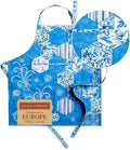 Maison d' Hermine 100% Cotton Apron for women with Pocket Kitchen Chef Apron for Men Cooking Gardening Server Waitress