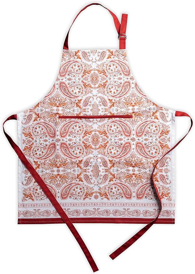 Maison d' Hermine 100% Cotton Apron for women with Pocket Kitchen Chef Apron for Men Cooking Gardening Server Waitress