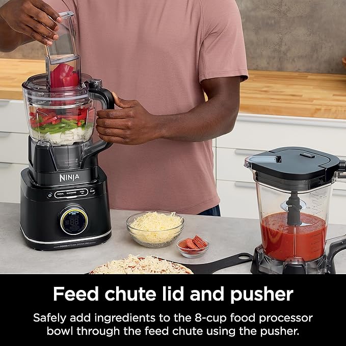 Ninja | All-in-One Blender and Food Processor | Best for Smoothies, Cookie Dough, Salsas, Cole Slaw and More | BlendSense Intelligence for Perfectly Smooth Results | 1800 Watt | Black | TB401
