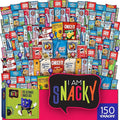 I AM Snacky - Holiday Christmas Stocking Stuffers, Snack Box Variety Pack Care Package + Greeting Card - SNACKY'S CELEBRATION CRATE (150 Count) Xmas Birthday Sweet Treats Gift Basket, Candies Chips