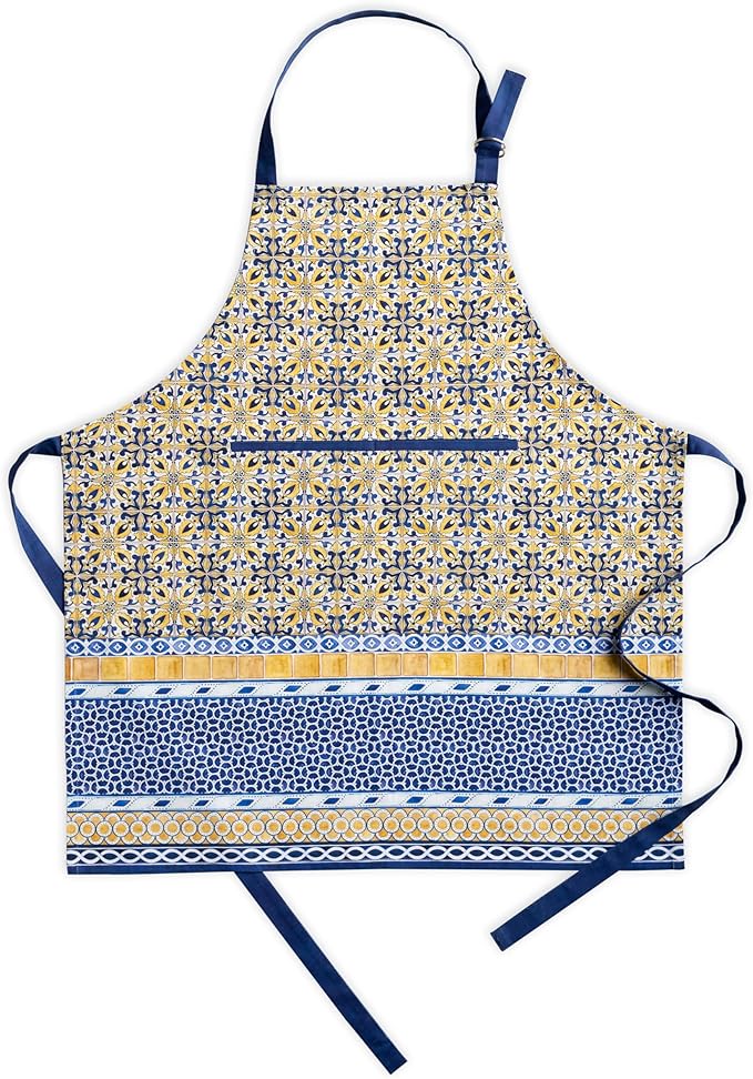 Maison d' Hermine 100% Cotton Apron for women with Pocket Kitchen Chef Apron for Men Cooking Gardening Server Waitress