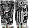 Personalized Viking Gifts for Men Dad 20oz Stainless Steel Insulated Coffee Cup Travel Mug Tumbler with Lid Christmas Birthday Fathers Day Valentine Gift for Husband Son Boy